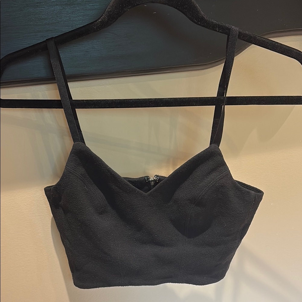 Babaton Black Textured Top